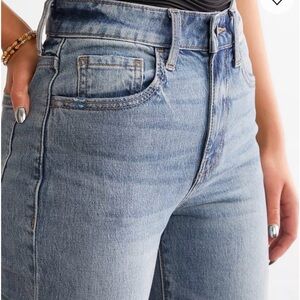 Stylish Light Blue Women's Straight Leg Jeans